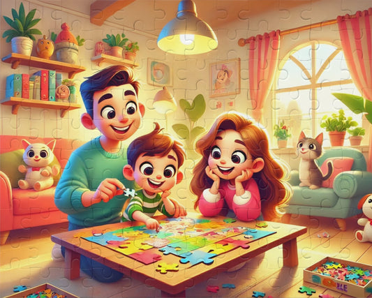 Family Fun Puzzle - 120-Piece Jigsaw for Quality Time & Celebrations