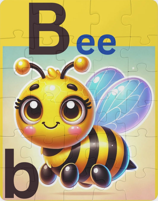 Kids' 30-Piece Letter B Bee Puzzle - Educational Fun for Little Learners