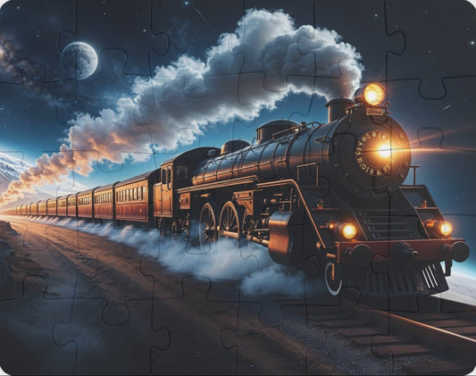 30-Piece Kids' Train Puzzle