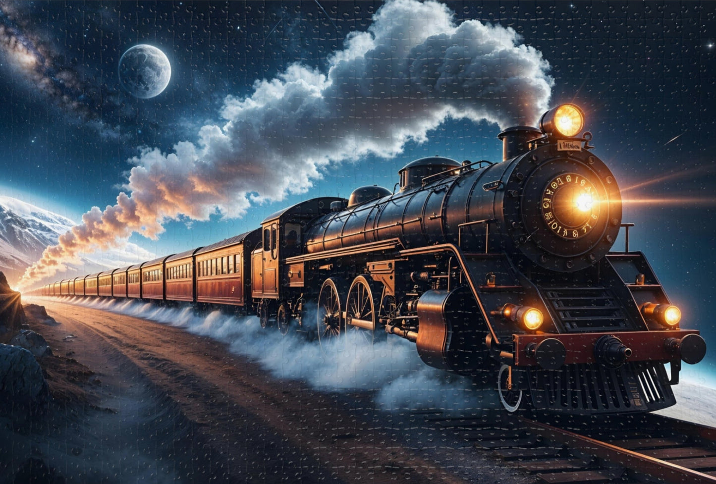 Enchanting Train Scene 2000 pcs